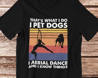 Aerial Dance Lyra T-Shirt | Aerial Dancing Shirt, Aerialist Gift, Acrobatic Dancer, Aerial Hoop Shirt, Dog Lover Shirt, Unisex