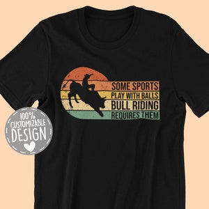 Vintage Bull Riding T-Shirt | Funny Gift for Bull Rider and Rodeo Fans, Cowboy Western Shirt, Unisex
