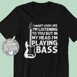 Funny Bassist T-Shirt | Funny Bass Shirts for Men, Bass Player Gift, Cool Music T Shirt, Gift For Musician, Unisex