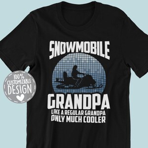 Funny Snowmobile Grandpa T-Shirt | Snowmobile Riding Granddad Gift, Skimobile Shirt, Winter Sport Apparel, Motor Sled Tee, Unisex