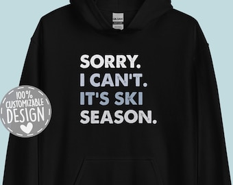 Skiing Lover Hoodie | Winter Sports Pullover, Unisex