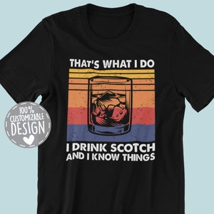 Vintage Scotch Lover T-Shirt | Funny Scotch Whiskey Drinker Gift, Unisex