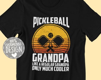 Funny Pickleball Grandpa T-Shirt: Gift for Grandpas