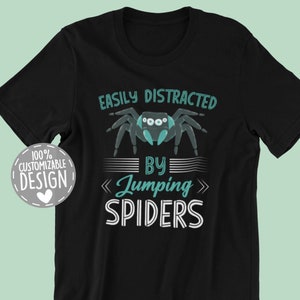 Jumping Spider T-Shirt | Funny Arachnologists Gift, Arachnology Shirt, Spider Lover Tee, Insect Shirt, Unisex