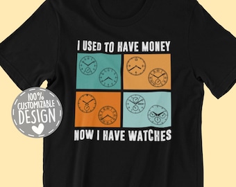 T-shirt horloger : cadeau de collectionneur de montres amusantes
