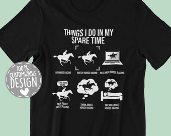 Funny Horse Racing T-Shirt: Horse Lover Gift, Jockey Tee