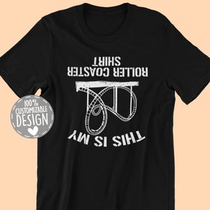 Roller Coaster Lover T-Shirt | This Is My Roller Coaster Shirt, Amusement Park Gift, Unisex