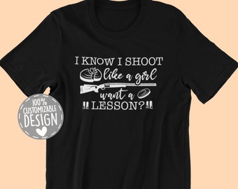 Clay Pigeon Shooting T-Shirt for Women | Funny Trap Shooting Shirt, Skeet Shooting Gift, Unisex