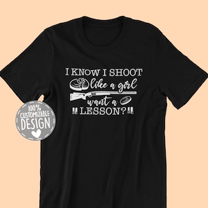 Clay Pigeon Shooting T-Shirt for Women Funny Trap Shooting Shirt, Skeet Shooting Gift, Unisex image 1