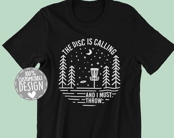Funny Disc Golf Player T-Shirt | The Disc Is Calling, Unisex