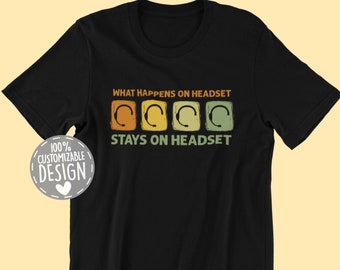 Backstage Tech T-Shirt | What Happens On The Headset, Theater Musical Crew Shirt, Stage Director Gift, Tech Week Tee, Unisex