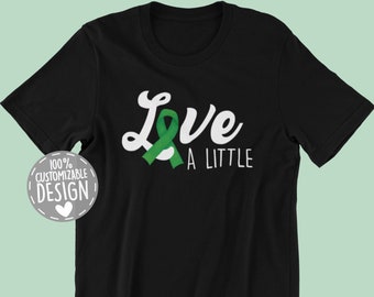 Love A Little T-Shirt | Dwarfism Awareness Shirt, Green Ribbon Tree Shirt, Dwarfism Support Gift, Standing Tall Apparel, Unisex
