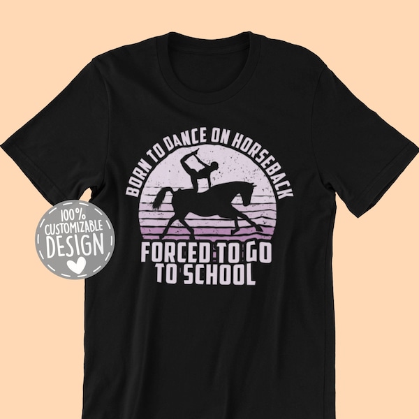 Horse Vaulting T-Shirt for Girls | Equestrian Shirt, Gymnastic On Horseback, Vaulter Gift, Horse Lover Shirt, Horse Back Dancing, Unisex