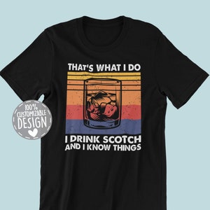 Vintage Scotch Lover T-Shirt | Funny Scotch Whiskey Drinker Gift, Unisex