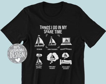 Sailing T-Shirt | Sailor Gift, Sailing Outfit, Sailing Gift, Boating Shirt, Sail Boat Captain Gift, Sail Boat Owner Tee, Unisex