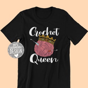 Crocheting T-Shirt | Crochet Queen, Crochet Lover Gift, Crafting Tee, Love To Crochet, Unisex
