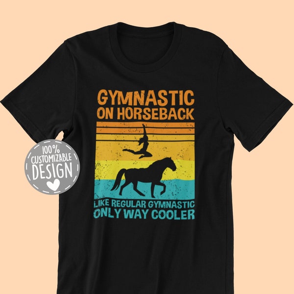 Horse Vaulting T-Shirt | Equestrian Shirt, Gymnastic On Horseback, Vaulter Gift, Horse Lover Shirt, Horse Back Riding, Unisex