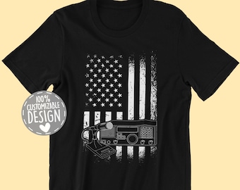 American Flag Ham Radio T-Shirt: Licensed Operator Gift