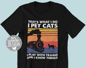 Model Train T-Shirt | That's What I Do, Cat Owner Gift, Train Lover Gift, Train Collector Gift, Train Shirt, Model Train Gift, Unisex