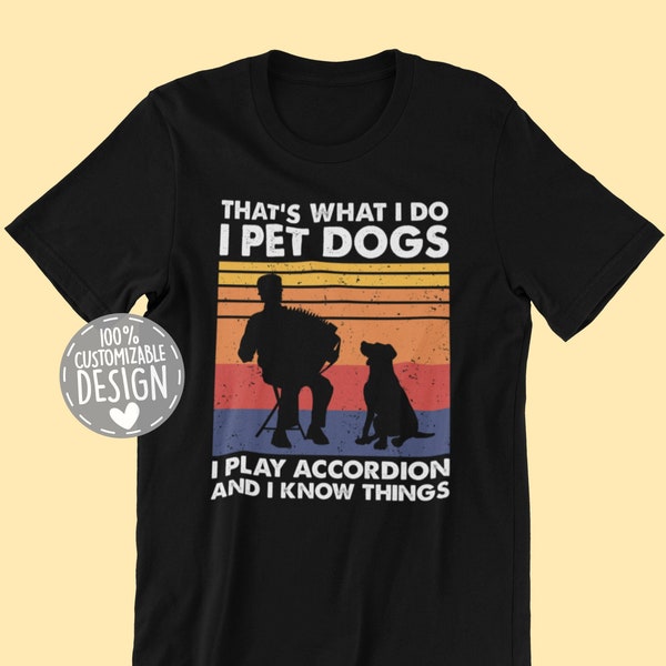 Accordion Players & Dog Lover T-Shirt | Perfect Gift for Accordion Player, Unisex