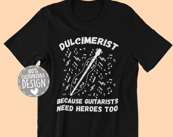 Dulcimer Player T-Shirt | Folk and Traditional Musician Gift for Hammered & Mountain Dulcimer Fans, Unisex