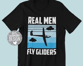 Sailplane Glider T-Shirt for Men | Soaring Airplane Pilot Shirt, Aeroplane Shirt, Sailplane Pilot Gift, Unisex