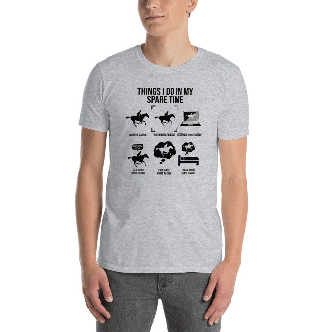 Funny Horse Racing Tshirt Things I Do in My Spare Time Etsy