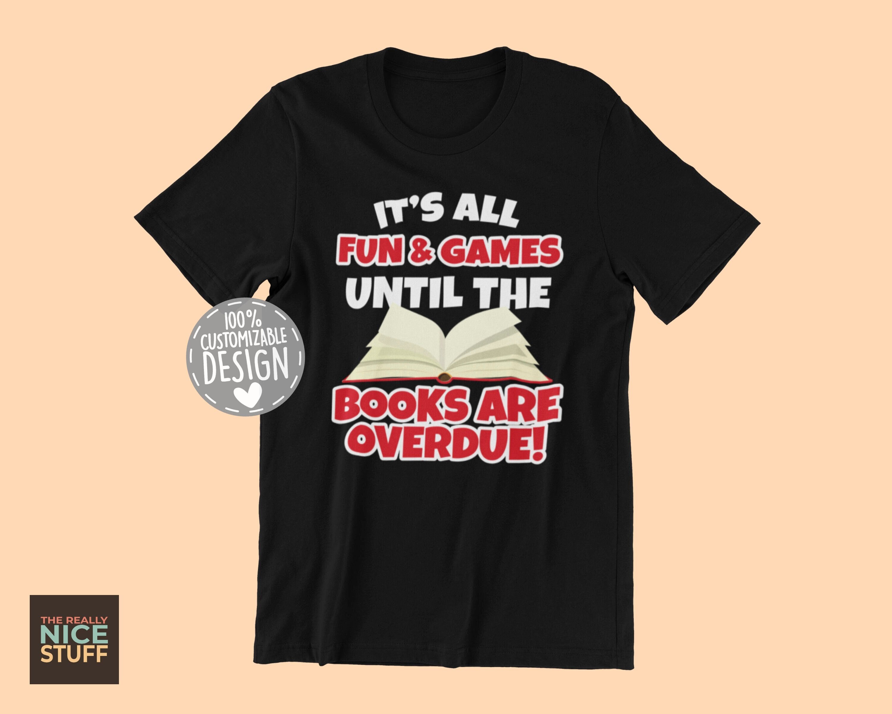 Librarian T-Shirt | Book Lover Gift, Bookworm Shirt, School Library Assistant Tee, Unisex
