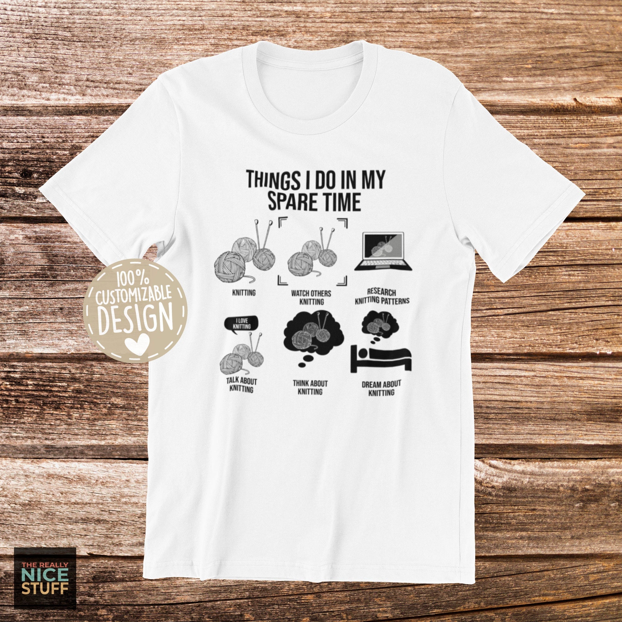 Funny Knitting Tshirt Things I Do Knitter Gift Crafting Etsy