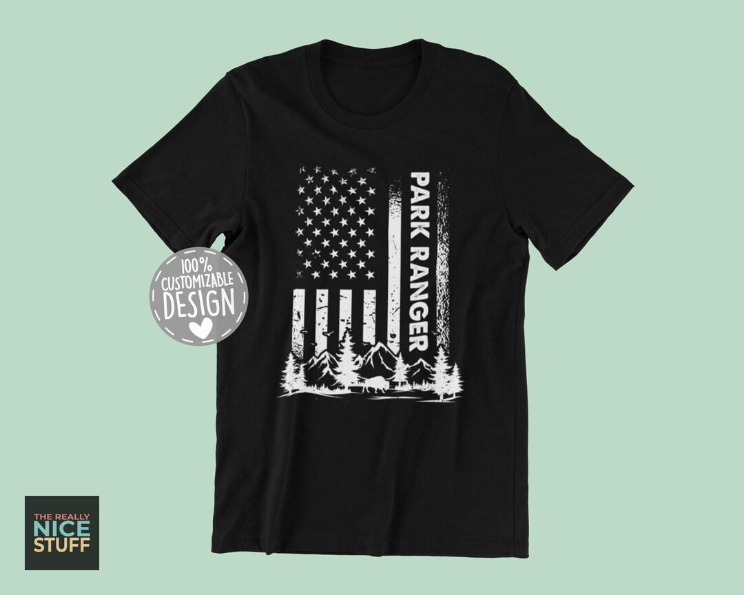 American Park Ranger T-shirt Forest Ranger Gift, US Park Warden Shirt ...