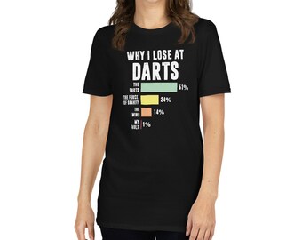 Lustiger Dart Spruch Dartscheibe Darten Geschenk Männer Premium T-Shirt