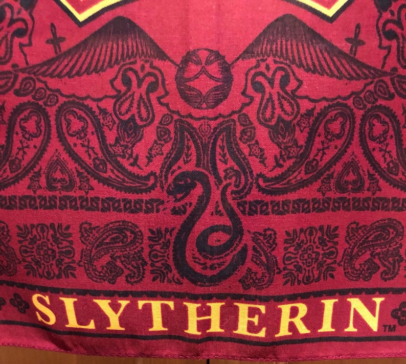 Hogwarts Houses Gryffindor Ravenclaw Harry Potter Bandana Quilt Panel Fabric Panel Washable Free Shipping Hufflepuff Slytherin
