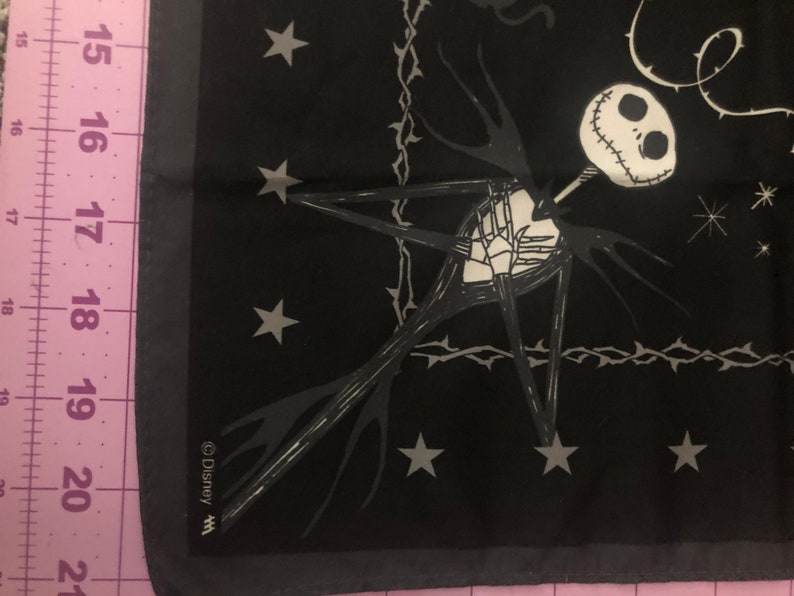 Nightmare Before Christmas Quilt Panel Fabric Panel Bandana Etsy