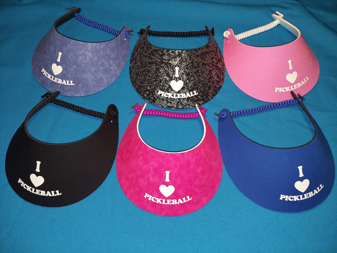 Pickleball Sun Visor Hat I Love Pickleball Game No Pinch Etsy