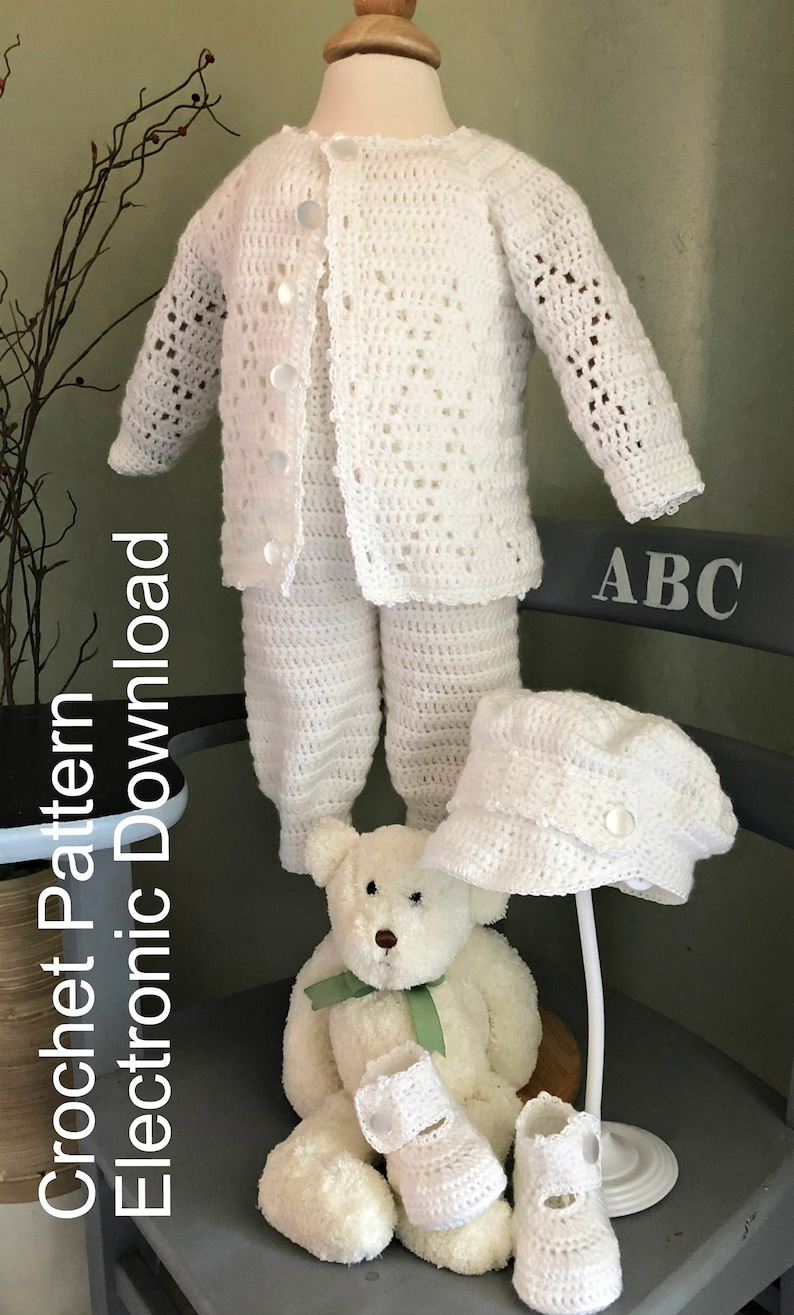 Baby Boy Christening or Everyday Outfit With Jacket Overalls Etsy