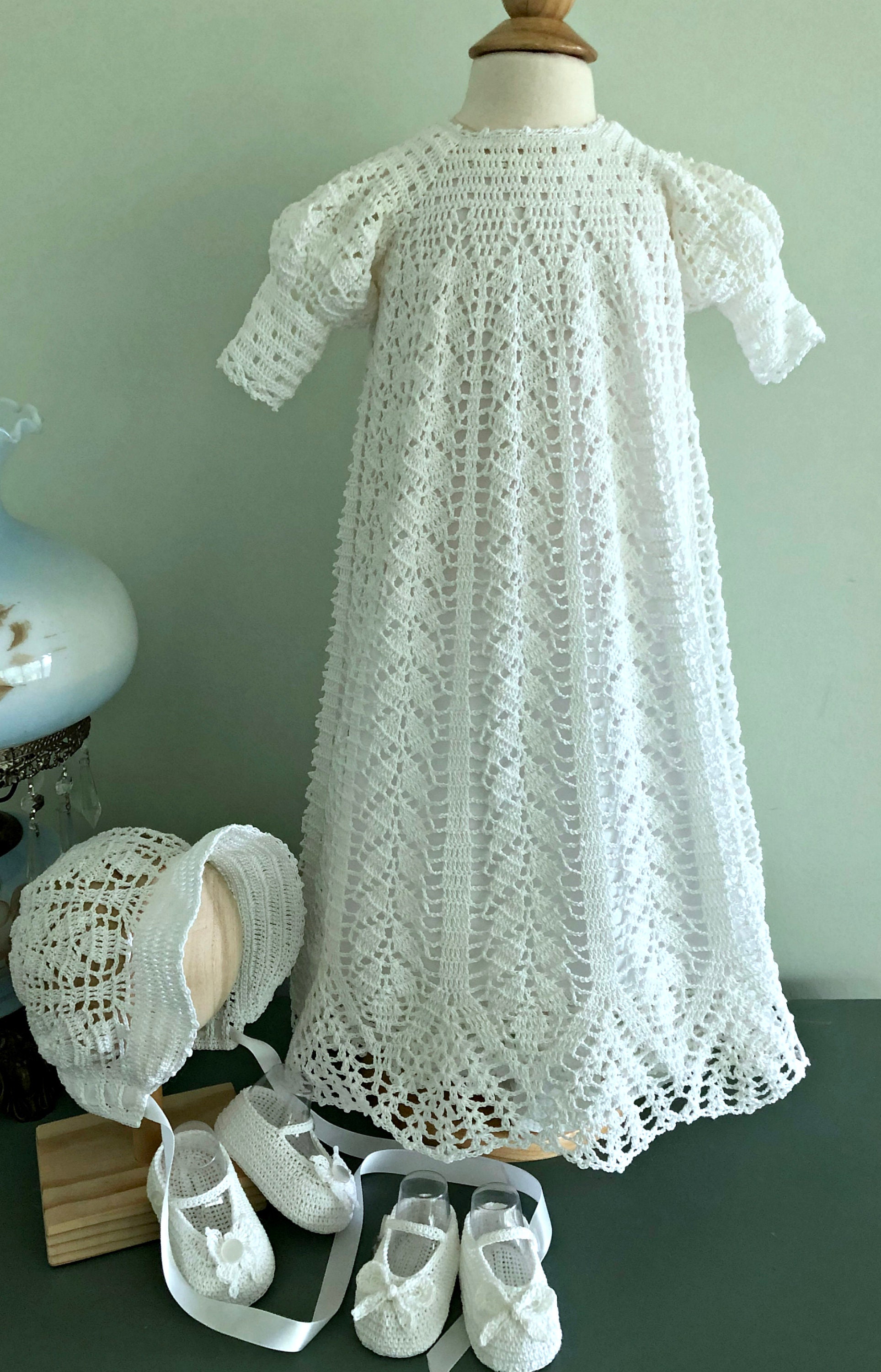 Free Easy to Crochet Christening Gown Pattern Download