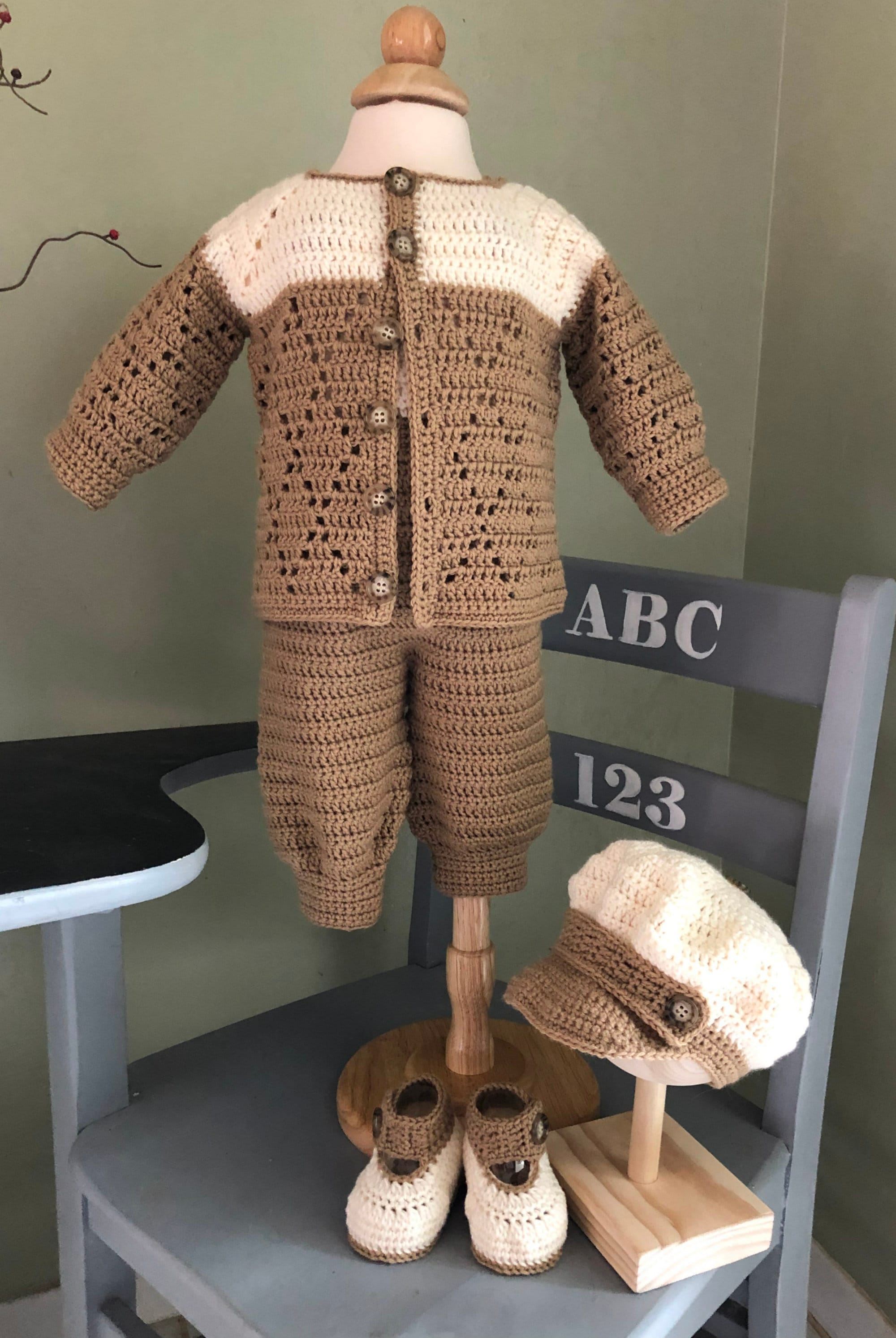 Boy Christening or Everyday Outfit Crochet Pattern 4-6 Months - Etsy
