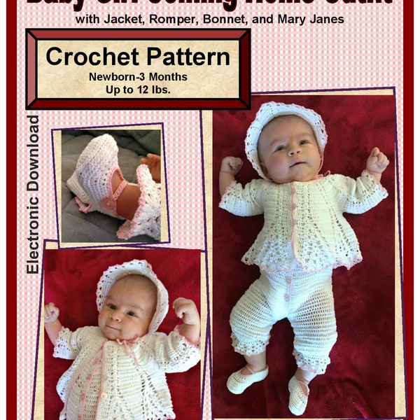 Baby Girl Coming Home/Special Occasion Outfit Crochet Pattern