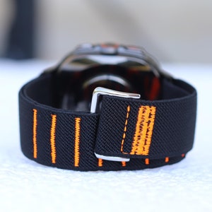 Band for Samsung Galaxy Watch Ultra 7 Elastic Adjustable Nylon Embroidery G Hook and Loop Strap