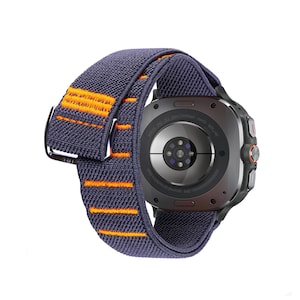 Elastic Band for Samsung Galaxy Watch ULTRA 47mm G Hook and Loop Adjustable Sport fits Galaxy 7 6 5 4 40mm 42mm 44mm 46mm 47mm Ultra Strap