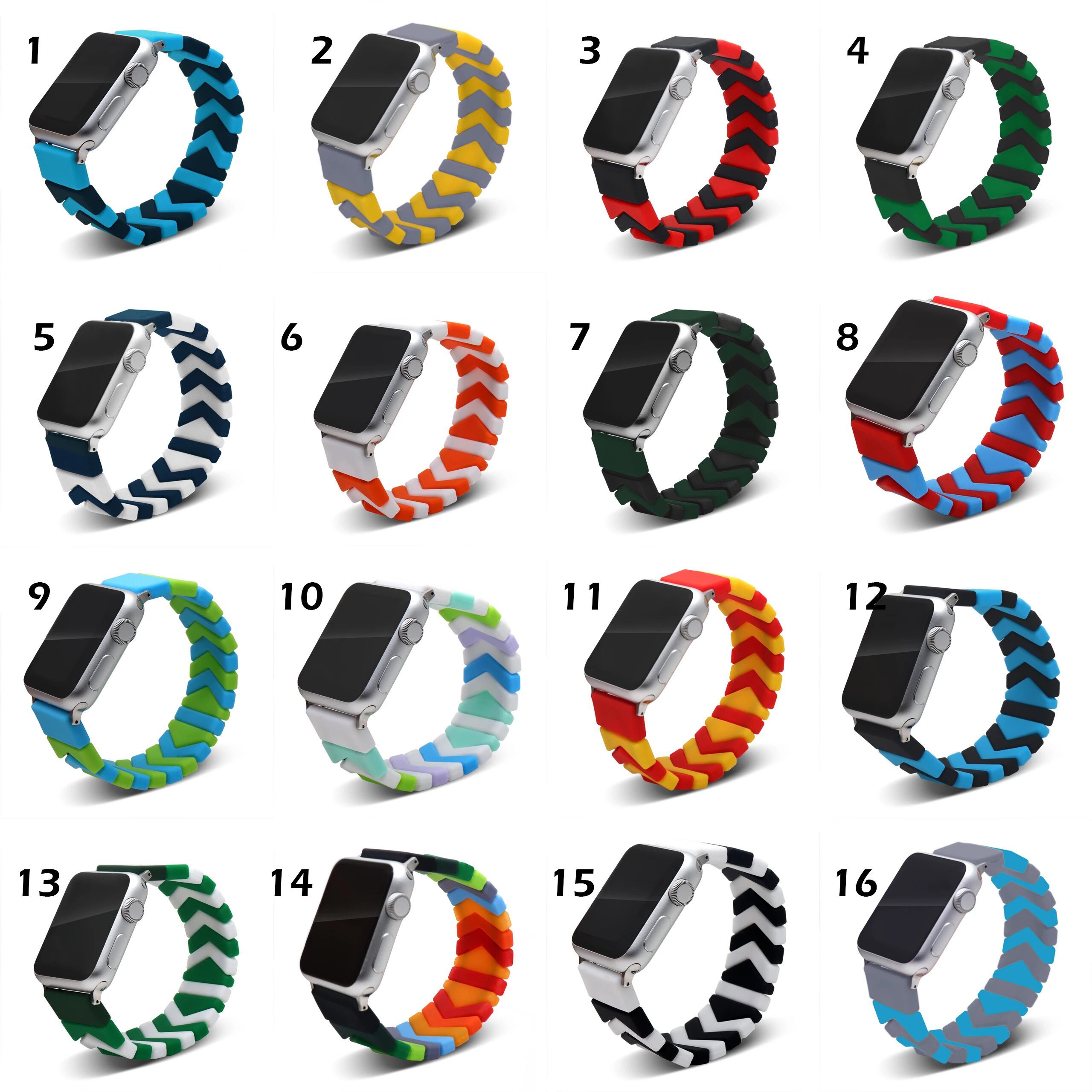 ELASTIC Apple Watch Band 40mm 44mm 41mm 45mm for Iwatch Series Etsy