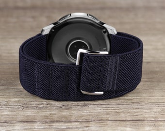 Correa elástica de repuesto para reloj con cierre de velcro estilo militar para hombre y mujer, compatible con Apple, Samsung, Garmin, Citizen, 18 mm, 20 mm, 22 mm, 24 mm y 25 mm.