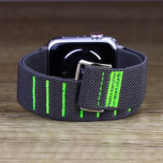 Nylon Apple Watch Strap - (Neon Lime)
