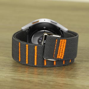 Compatible with Samsung Galaxy Watch 7 40mm 44mm 47mm Ultra Elastic G Hook and Loop Adjustable Replacement Sport Fitness Strap by Sudenn