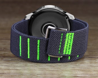 22mm ELASTIC WATCH BAND, Hook and Loop Band, Smartwatch Strap for 18mm 20mm 22mm 24mm 25mm Watch, 22mm watch band xl wrist, Sport Watch Band