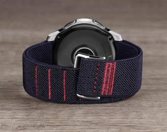 ELASTIC WATCH BAND 18mm 20mm 22mm 24mm 25mm G Hook and Loop Strap Stretchy Nylon Fabrics Universal Replacement Elastic Watch Band