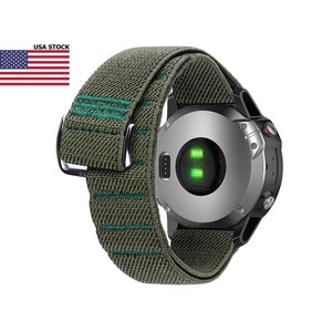 Nylon Watch Band Compatible With Garmin Instinct Fenix Approach Vivoactive Venu Forerunner Running Hook and Slot Watch Strap Etsy