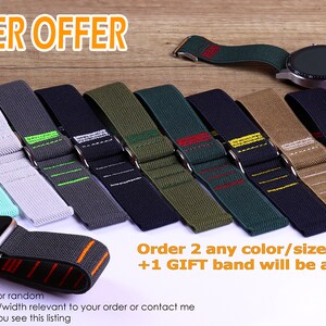 Super Rugged Sports Strap Compatible With Garmin Instinct Fenix Forerunner Venu Approach Bands Elastic fits Garmin Watch 18mm 20mm 22mm 25mm image 9