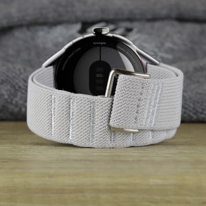 HOOK and LOOP BAND compatible with Google Pixel Watch Adjustable Elastic Replacement Strap Band for Google Pixel SmartWatch