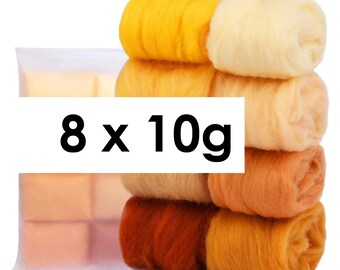 Needle Felting Wool Set, Roving Yarn DIY Craft Supply